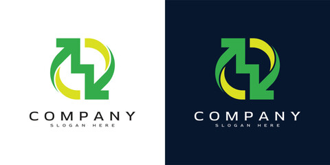 modern arrow logo template design