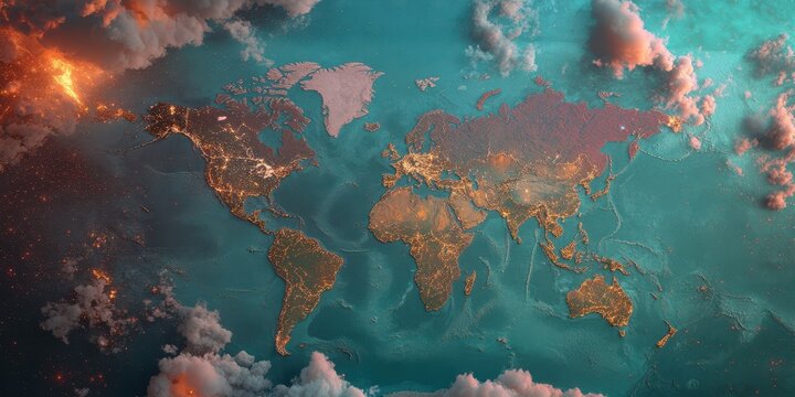World Map Banner