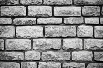 Gray stone brick wall texture