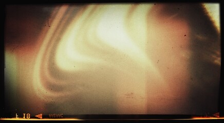 Naklejka premium Old film texture with scratches, noise and glitch shapes. Realistic overlay film texture in black-white, dust and grain. Distressed retro movie or photo negative effect of cinema nostalgia. Artwork