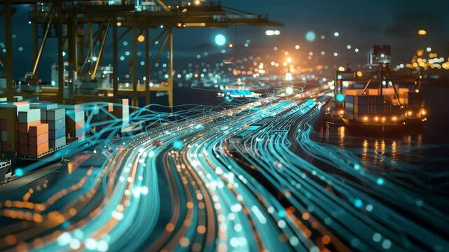 Creative Visualization of Global Shipping Data Streams in Modern Logistics Technology