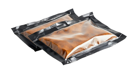 Two Brown Powder Sachets Sealed Packaging