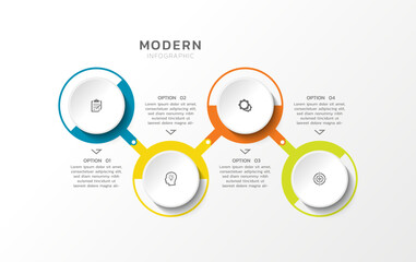 Presentation infographic business template design