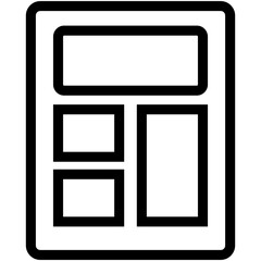 Calculator Line Icon