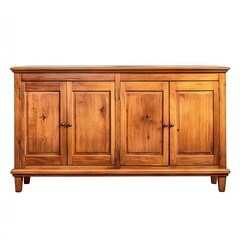 Photo of Furniture Sideboard buffet solid wood credenza Isolated on white background