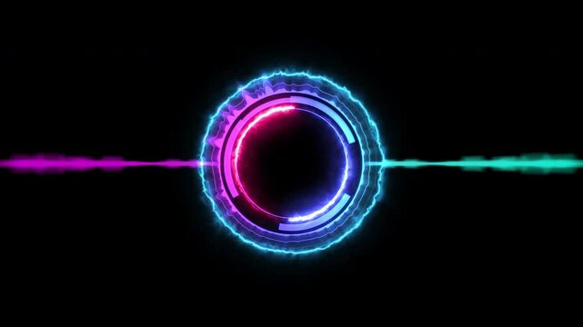 Audio spectrum for music party, 4k footage