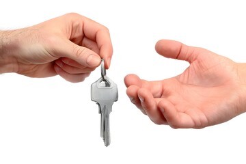 Handing Over Keys Real Estate Property Ownership Home Sale Purchase Transfer