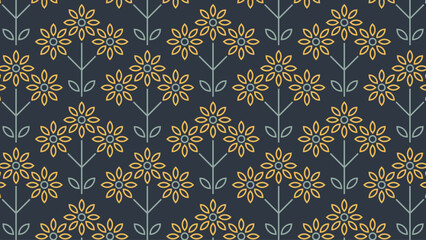 Floral arrangement in a retro style.