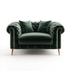 Photo of Loveseat Furniture Isolated on white background