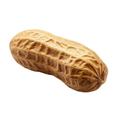 Natural raw peanut isolated on a clean background highlighting texture and shape, Peanut isolated
