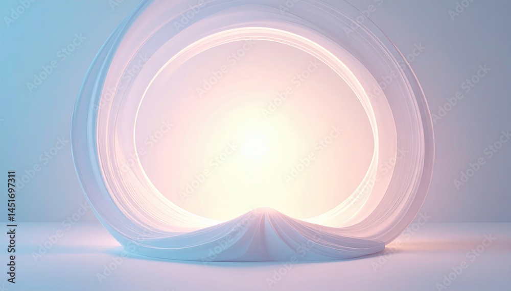 Poster dynamic light display abstract environment digital art soft colors captivating view conceptual inspi