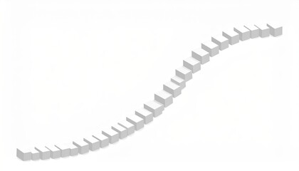 Dynamic flow of stairs in modern architecture urban setting 3d art minimalist design aerial view conceptual representation