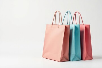 Stylish canvas shopping bag, isolated on white, eco bag, object, sustainable