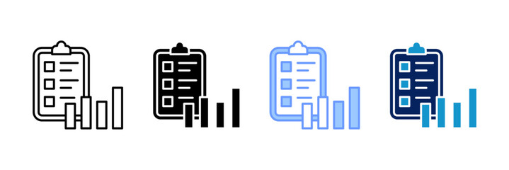 Fototapeta premium Growth Icon Set Multiple Style Collection