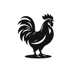 chicken vector silhouette clip art logo illustration