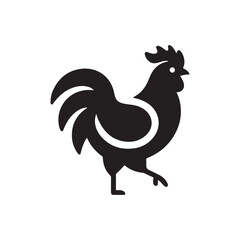 chicken vector silhouette clip art logo illustration