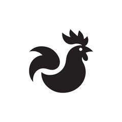 chicken vector silhouette clip art logo illustration