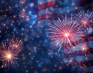 Colorful fireworks display lighting up the night sky in celebration of the New Year festival