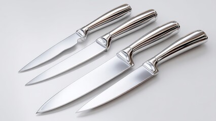 Obraz premium Three High-Quality Kitchen Knives