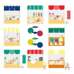 Obraz premium お店のイラスト