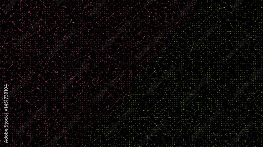 Poster interconnected neural network: a visual representation of a complex, intricate neural network. with 