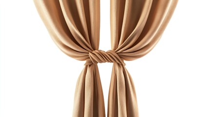 Elegant tied drapes