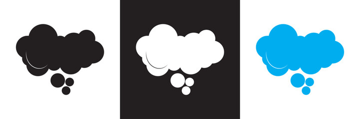 Bubble foam icon.  Vector for websites, mobile interfaces, presentations, banner, visual branding etc. Vector illustration. isolated on white and black background. EPS 10