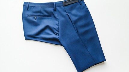 Dark blue dress pants, folded (1)