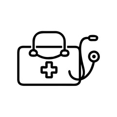 Icon of a doctorchest / first aid kit