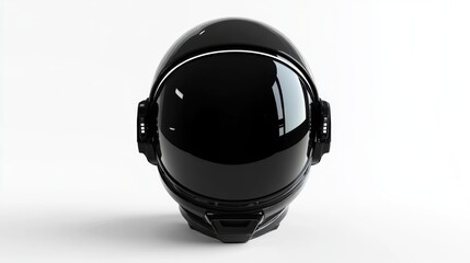 Fototapeta premium Futuristic black space helmet