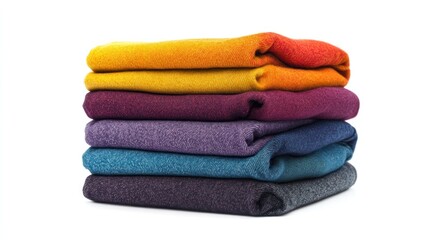 Stacked colorful fabric swatches (2)