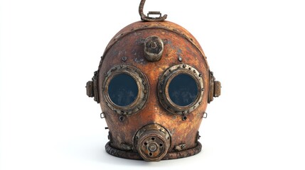 Fototapeta premium Rusty diving helmet, detailed view