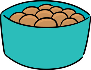 Illustration of bubble milk tea
