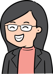 Illustration of businesswoman
