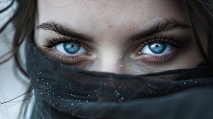 Visage en gros plan, particuliÃ¨rement leurs yeux : les plateformes en ligne propageant la haine. --