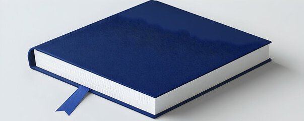 Elegant Blue Hardcover Book Realistic 3D Render