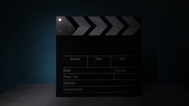 filmmaking equipment, cinematic lighting transition, movie clapboard, industry standards, film take preparation, Hollywood production, scene direction, storyboard management, reel synchronization, 