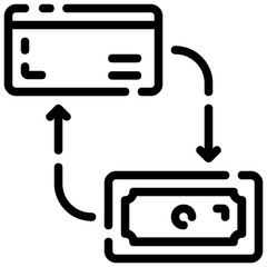 banking vector outline icon