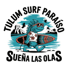 Tulum Surf Paraíso Iguana Art

