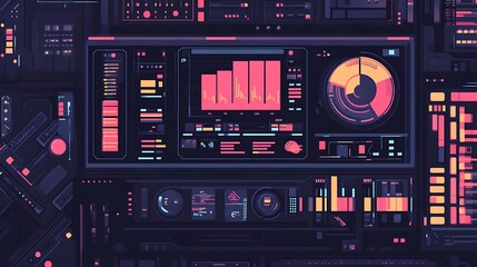 Digital Dashboard Interface Design.