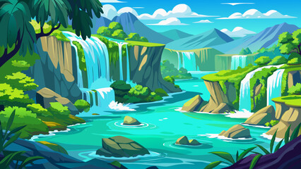 Crystal waters gently fall,
Over mossy cliffs so tall.
Croatia’s heart in emerald blue,
A paradise serene and true.

