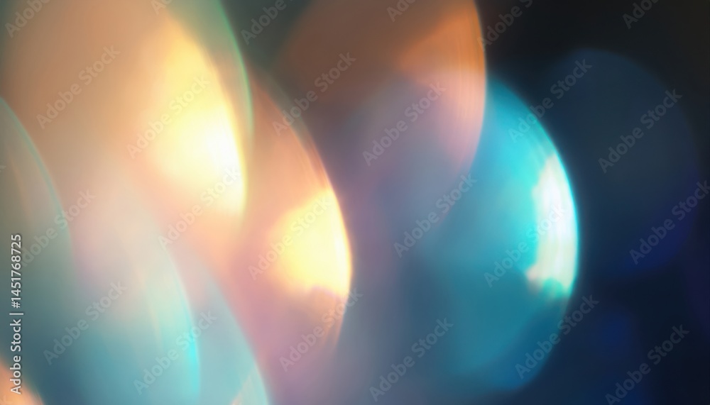 Aufkleber soft glowing abstract light bokeh for new year web design, branding backgrounds, digital graphics, or festive print media colorful blur photo

