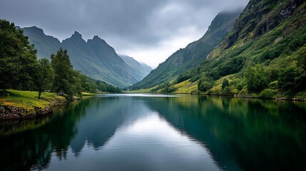 Glencoes serene waters mirroring mountains
