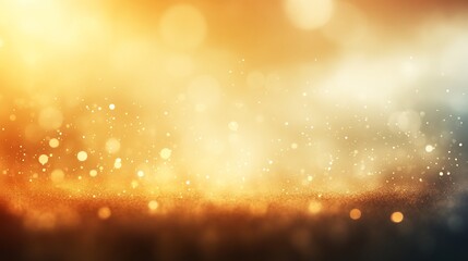 Golden bokeh whispers with ethereal light