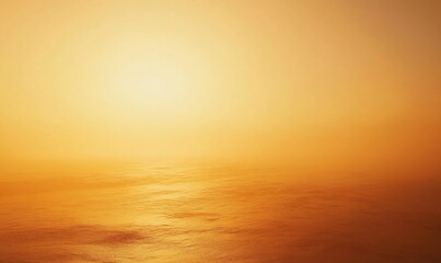 Fototapeta premium Golden expanse with shimmering horizon