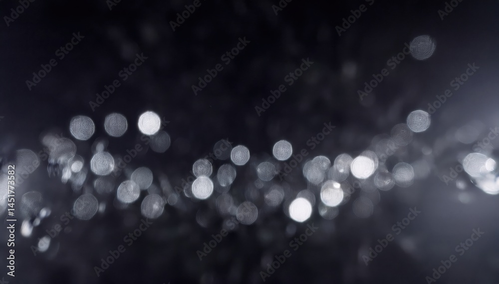 Poster abstract new year bokeh lights in dark background for web design, print media, branding, and digital