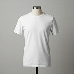 white t shirt on a mannequin