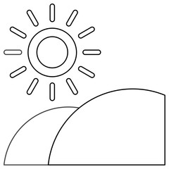field sun icon	
