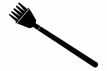 Nail Brush Silhouette Vector Illustration 