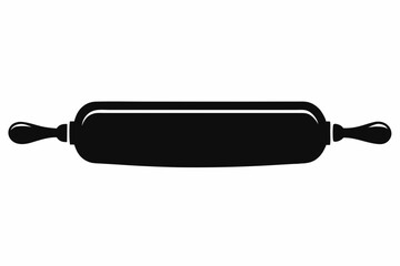 Fototapeta premium Rolling Pin Silhouette Vector Illustration 